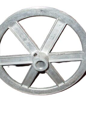 Chicago Die Cast 8 in. Dia. Zinc Single V Grooved Pulley